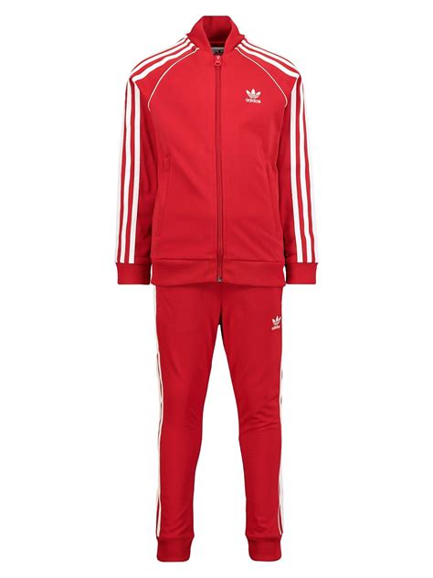 adidas weiss rot anzug